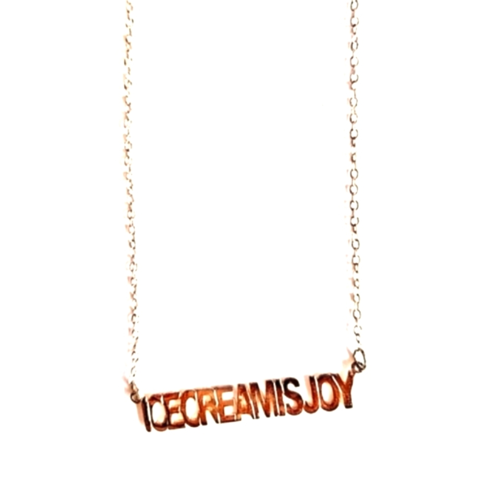 Ice cream is joy necklace